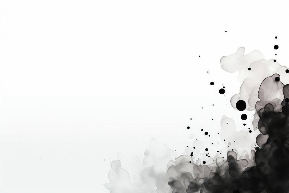 Ink spots border backgrounds monochrome abstract. AI generated Image by rawpixel.
