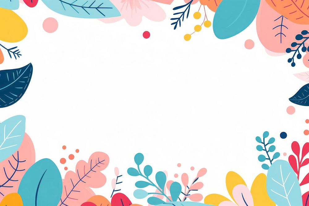 Doodle border backgrounds pattern cartoon. AI generated Image by rawpixel.