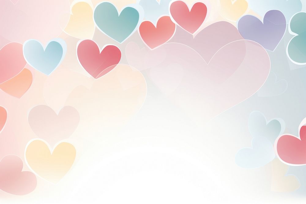 Heart border backgrounds defocused abstract. AI generated Image by rawpixel.