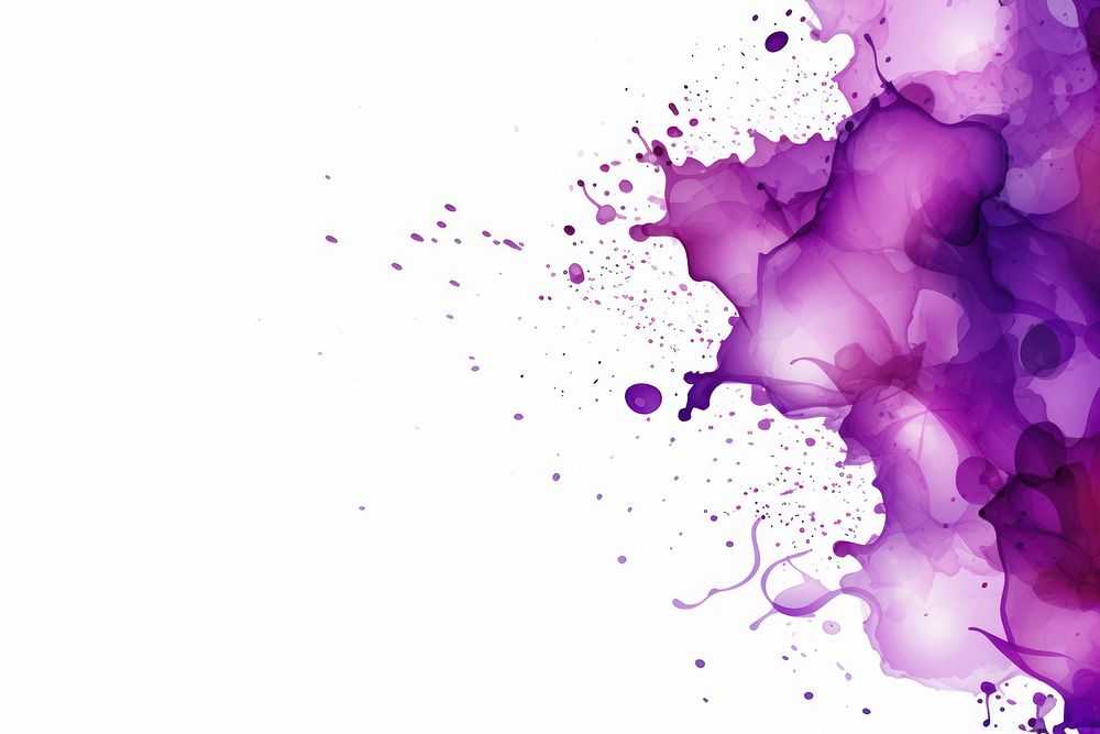 Purple ink spots border backgrounds splattered creativity. AI generated Image by rawpixel.