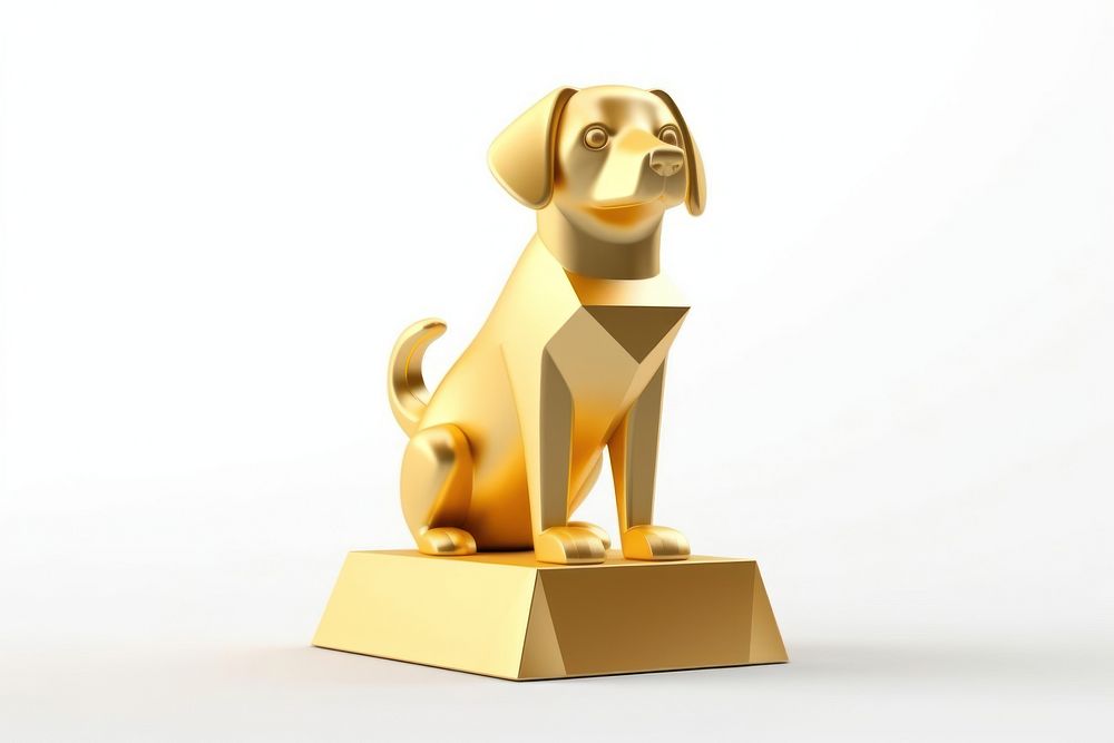 Dog icon Trophy mammal animal. AI generated Image by rawpixel.