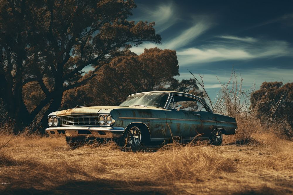 Car outdoors vehicle transportation. AI generated Image by rawpixel.
