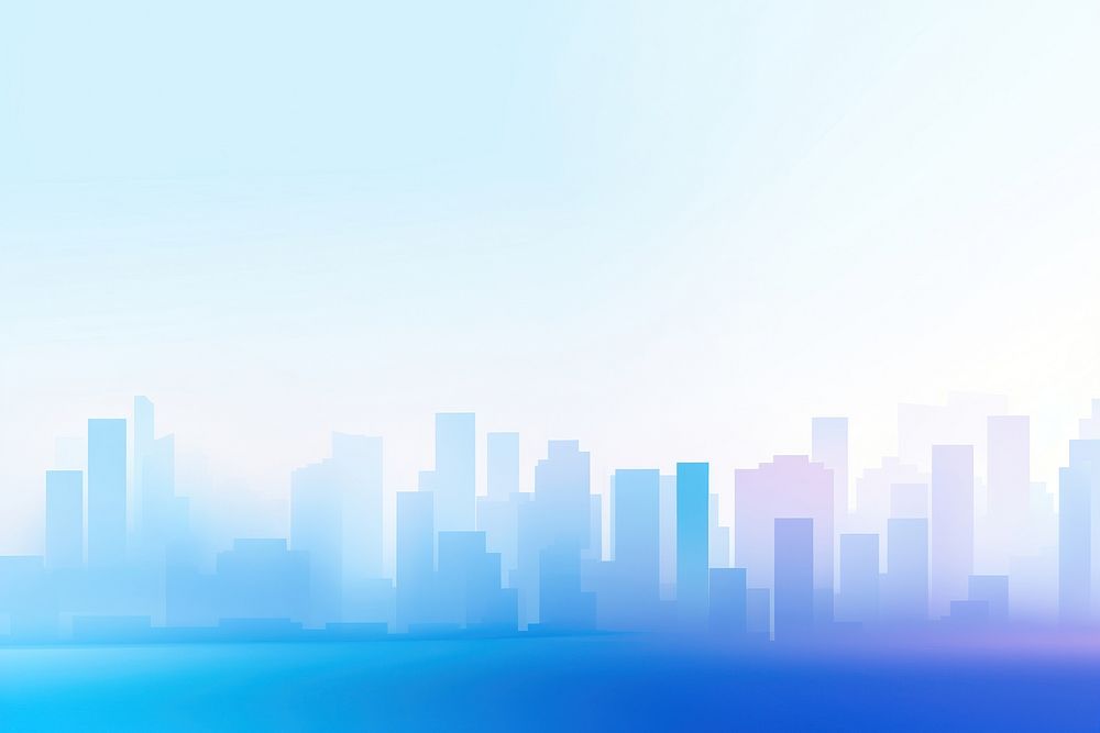 Blue buildings architecture backgrounds cityscape. AI generated Image by rawpixel.