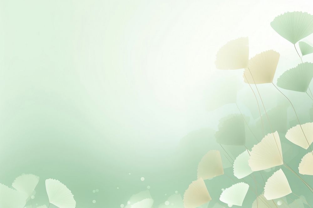 Light soft green ginkgo backgrounds sunlight abstract. AI generated Image by rawpixel.