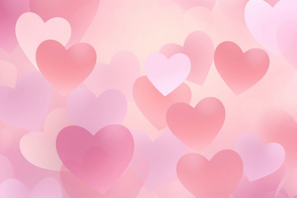 Soft pink hearts backgrounds abstract red. AI generated Image by rawpixel.