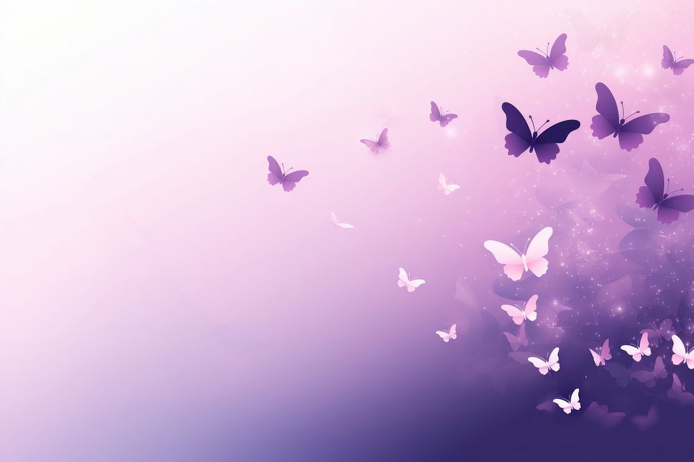 Soft violet butterflies backgrounds abstract purple. AI generated Image by rawpixel.