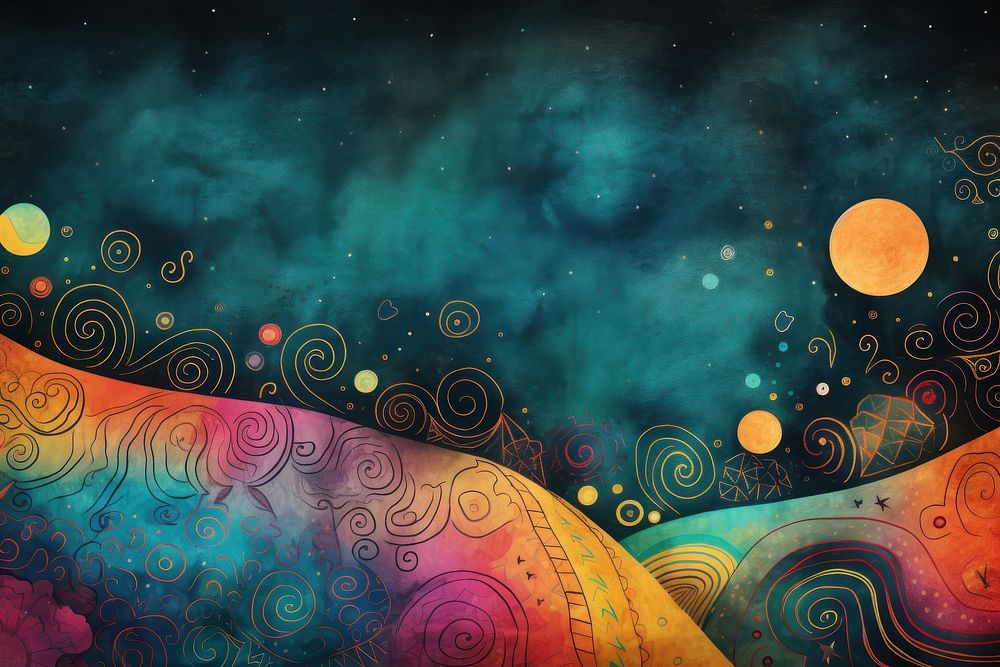 Chalk art doodle backgrounds astronomy abstract. AI generated Image by rawpixel.