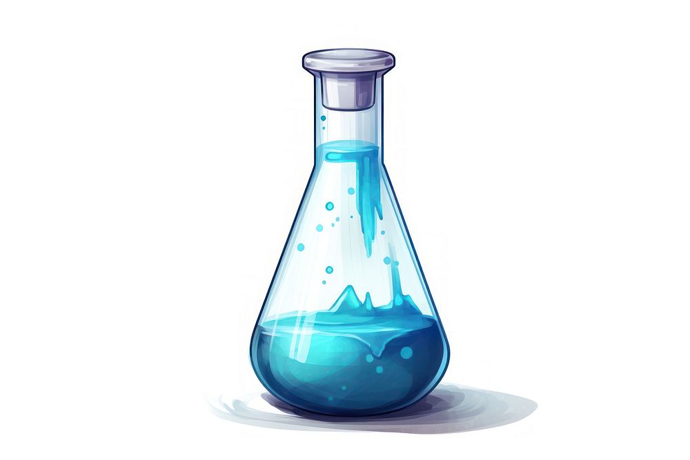 Lab vial bottle glass biotechnology. AI generated Image by rawpixel.