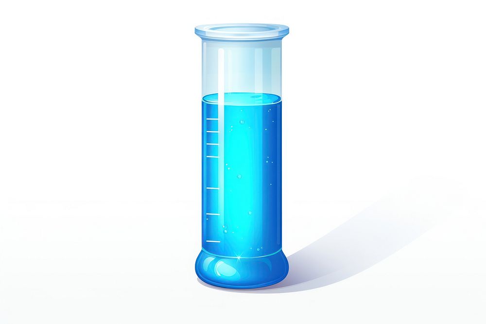 Lab vial bottle white background biotechnology. AI generated Image by rawpixel.