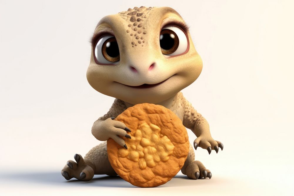 Lizard animal mammal cookie. AI generated Image by rawpixel.