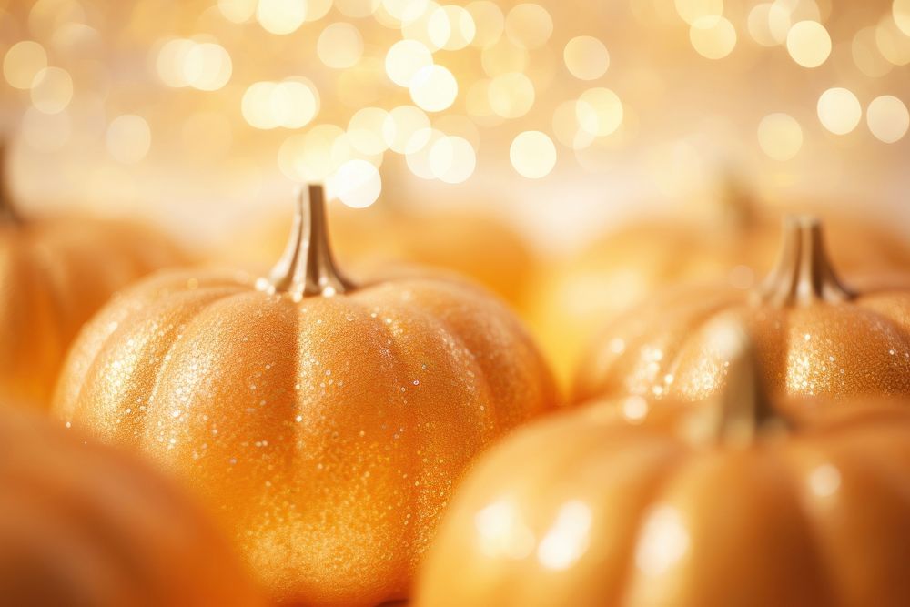 Pumpkin pattern bokeh effect background backgrounds vegetable squash. AI generated Image by rawpixel.