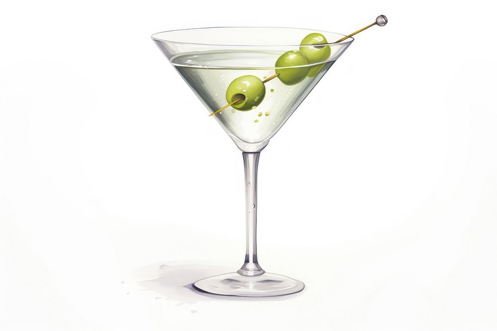 A martini cocktail drink glass. AI generated Image by rawpixel.