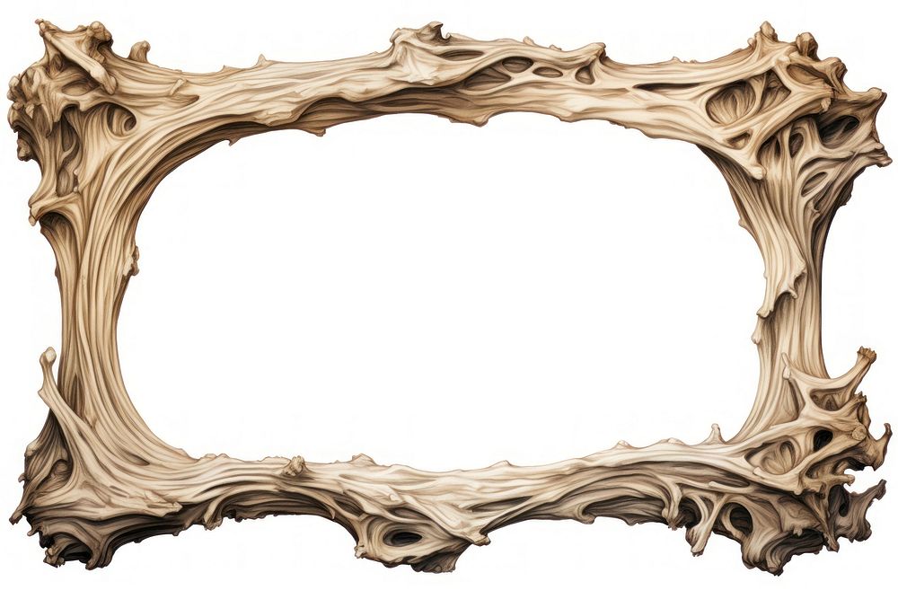 Bone frame driftwood white background furniture. AI generated Image by rawpixel.