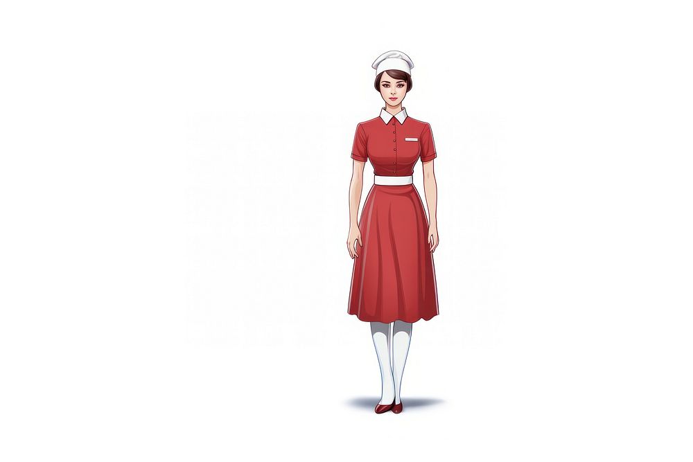 Nurse costume fashion adult dress. AI generated Image by rawpixel.