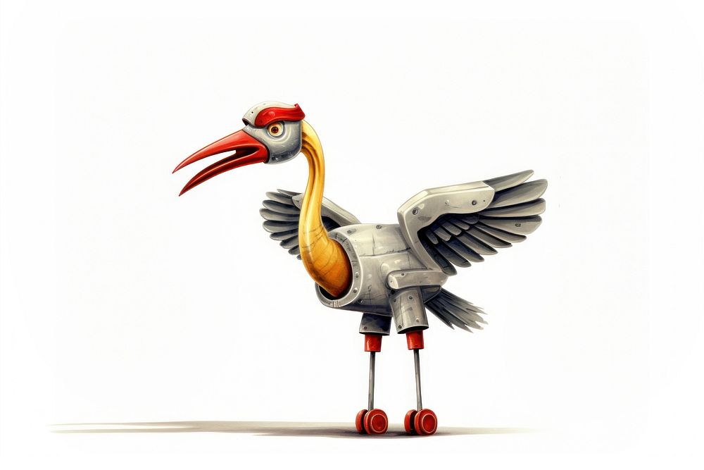 Toy crane animal stork bird. AI generated Image by rawpixel.