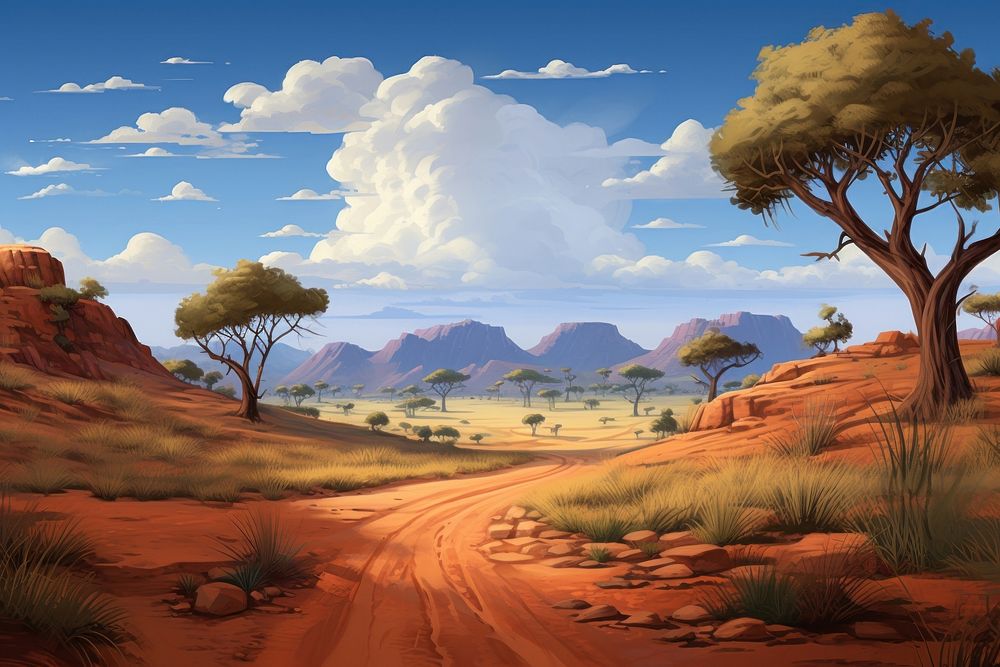 Outback landscape outdoors nature. AI | Premium Photo Illustration ...