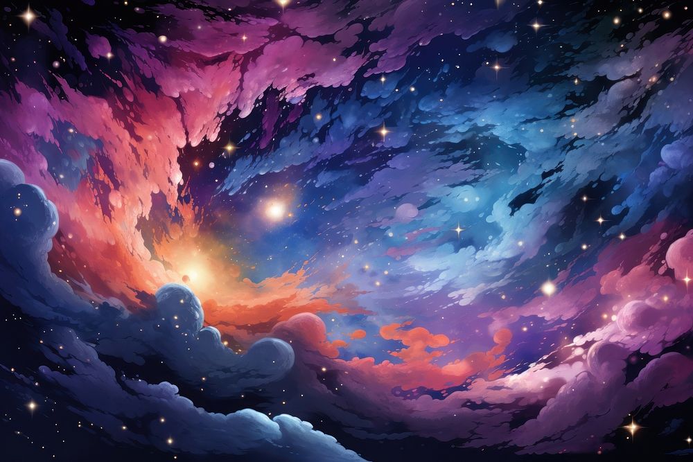 Cosmic astronomy universe nebula. 