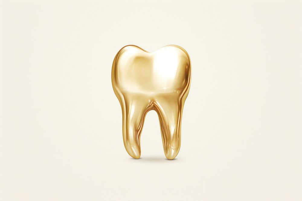 Gold tooth white background accessories toothbrush. AI generated Image by rawpixel.