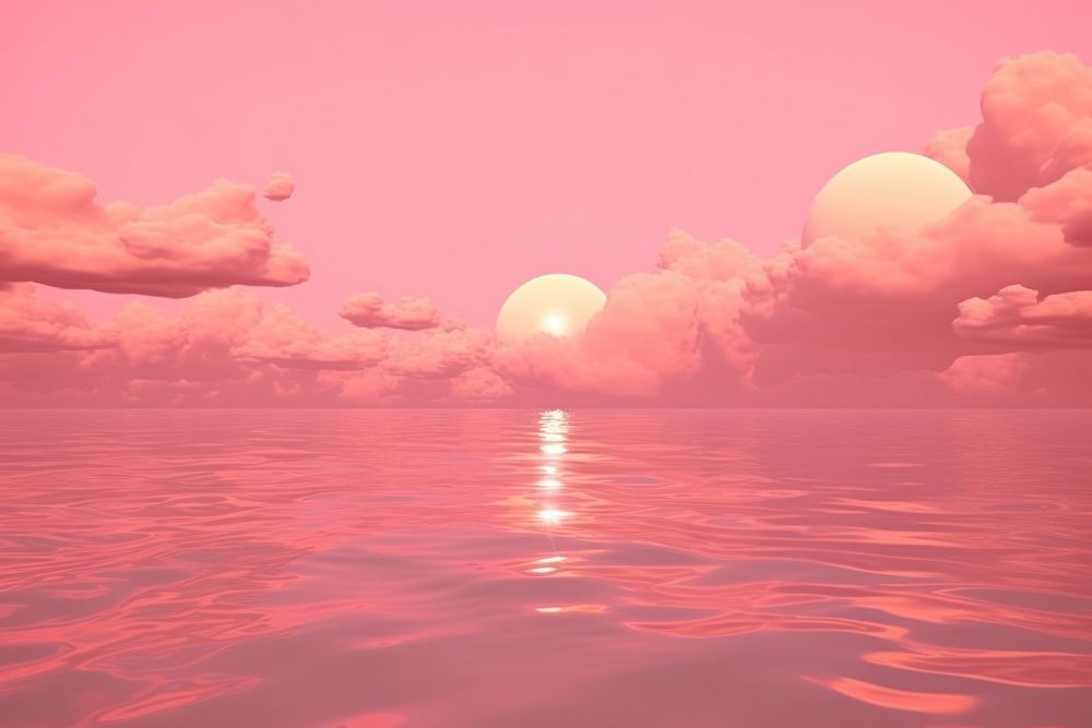 Aesthetic pink sunset background backgrounds outdoors horizon. 