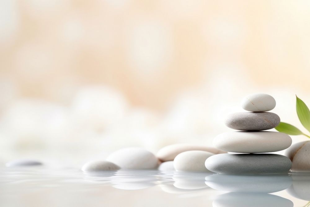 Spa pebble pill relaxation. AI generated Image by rawpixel.