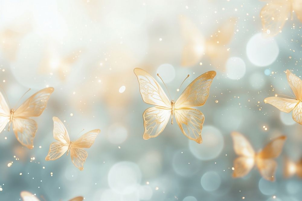 Butterfly pattern bokeh effect background backgrounds outdoors animal. AI generated Image by rawpixel.