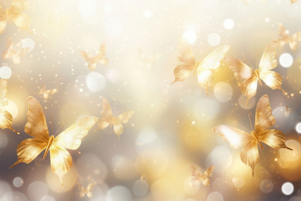 Butterfly pattern bokeh effect background backgrounds sunlight outdoors. AI generated Image by rawpixel.