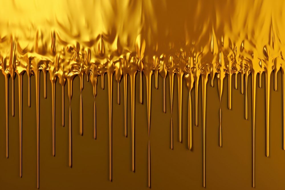 Gold dripping backgrounds exploding aluminium. AI generated Image by rawpixel.