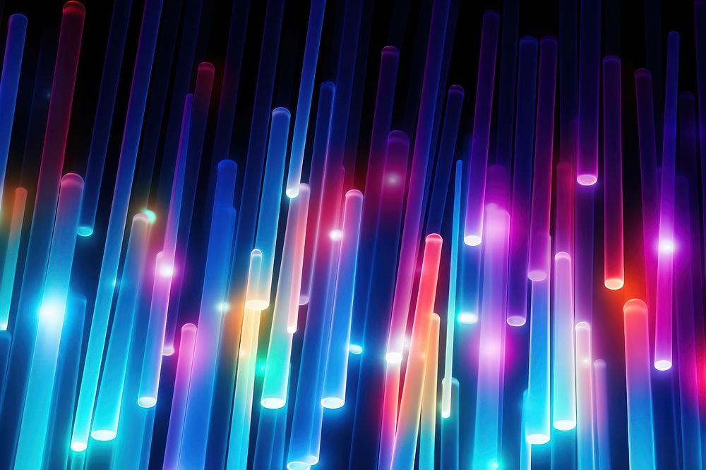 Glowsticks backgrounds abstract light. AI generated Image by rawpixel.
