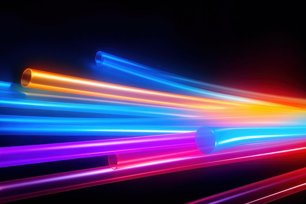 Abstract light neon illuminated. AI generated Image by rawpixel.