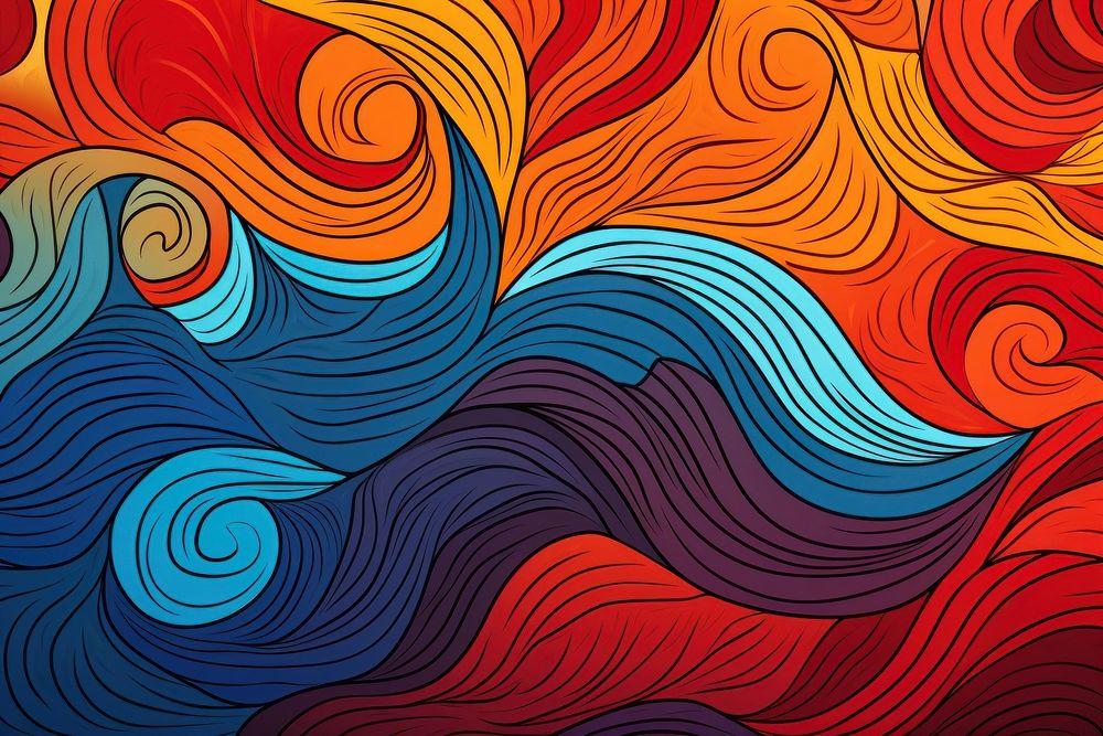 Doodle abstract backgrounds pattern art. AI generated Image by rawpixel.