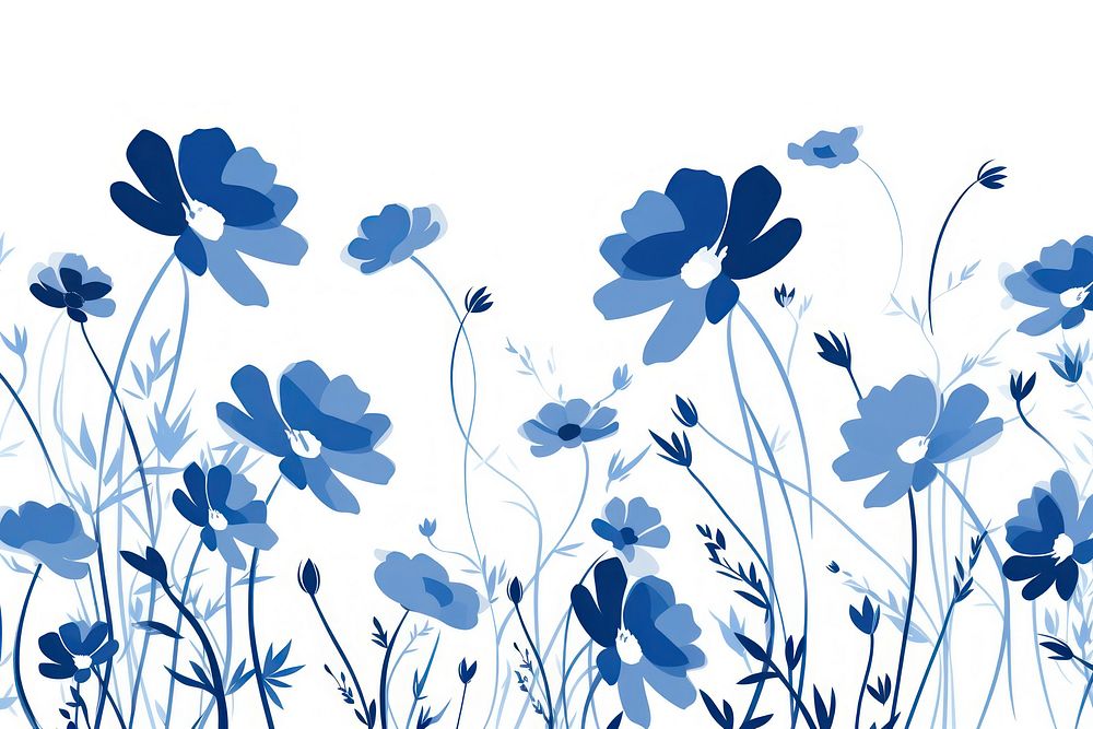 Flower pattern rectangle shape backgrounds outdoors nature. AI generated Image by rawpixel.