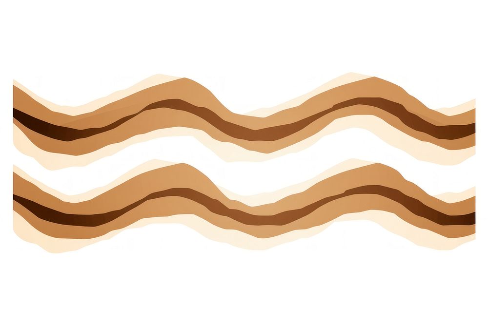 Light brown zigzag stroke backgrounds white background abstract. AI generated Image by rawpixel.
