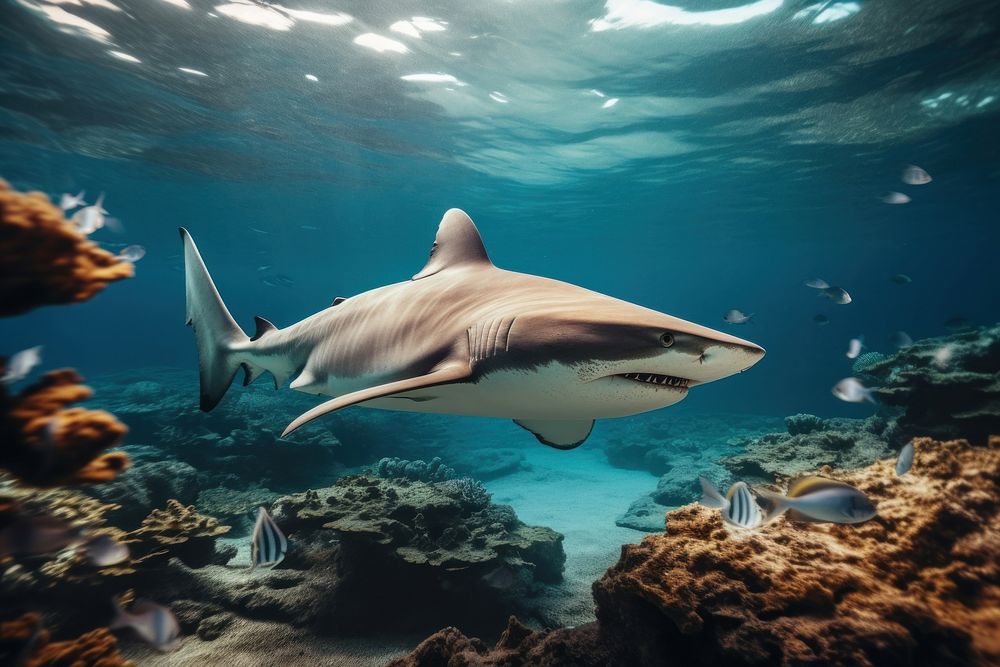 Blacktip reef shark underwater swimming | Premium Photo - rawpixel