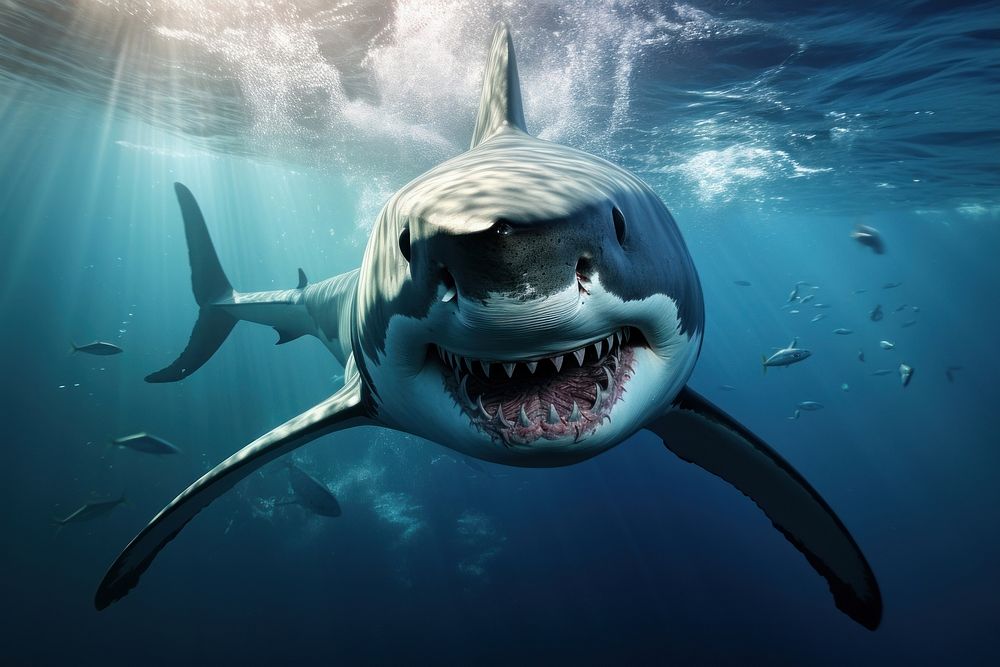 Great white shark swimming animal | Premium Photo - rawpixel