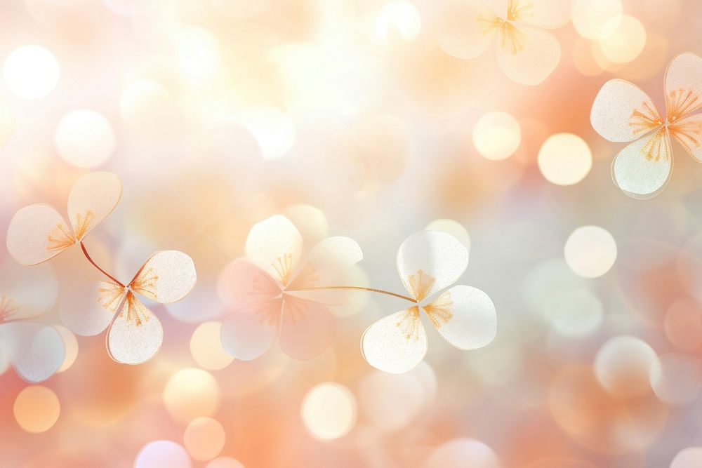 Minimal flowers shape pattern bokeh effect background backgrounds sunlight outdoors. AI generated Image by rawpixel.