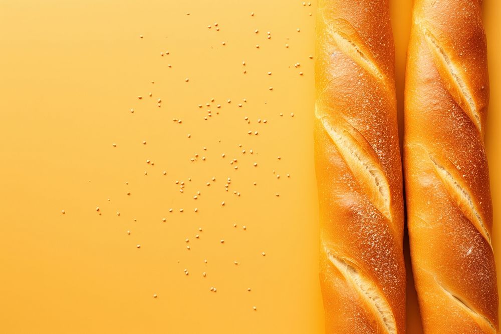 Bread baguette backgrounds food. AI generated Image by rawpixel.