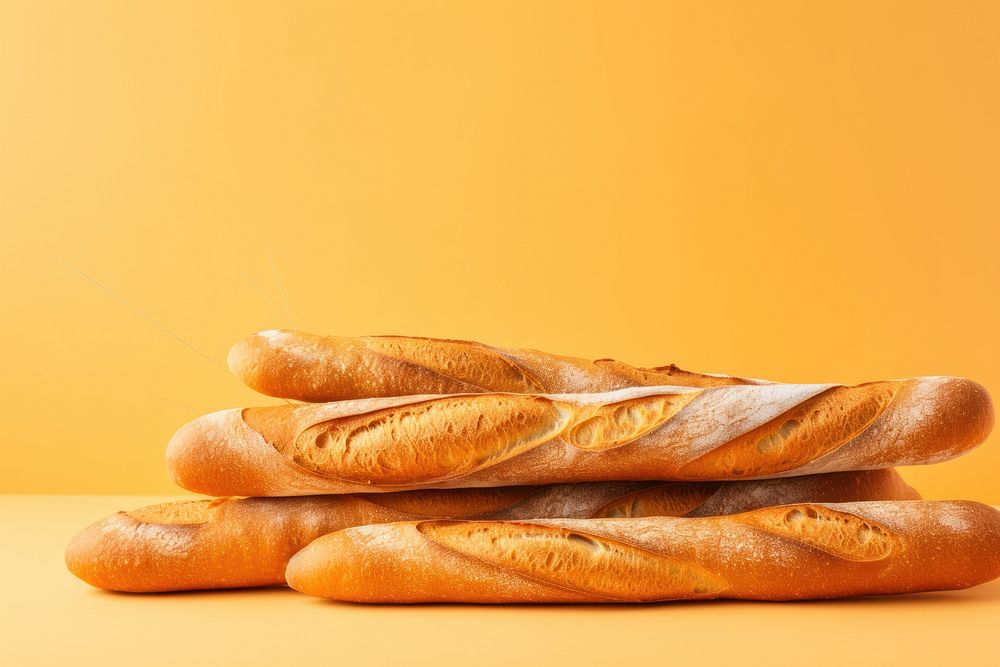 Bread baguette food viennoiserie. AI generated Image by rawpixel.