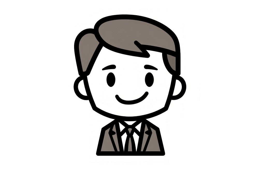 Businessman cartoon drawing sketch. AI generated Image by rawpixel.