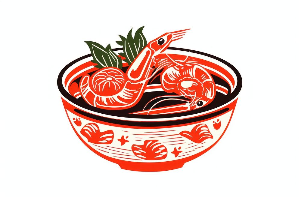Tom yum kung food bowl freshness. AI generated Image by rawpixel.