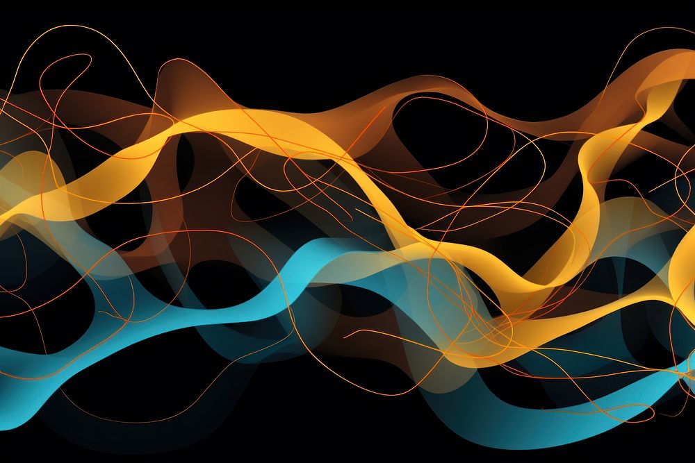 Squiggles backgrounds abstract pattern. AI generated Image by rawpixel.