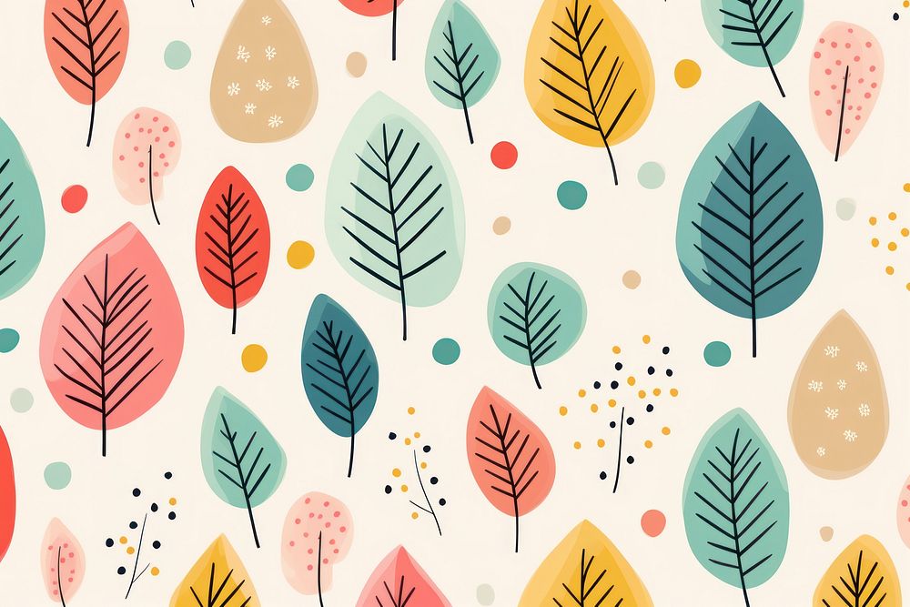Leaf pattern plant backgrounds. AI generated Image by rawpixel.