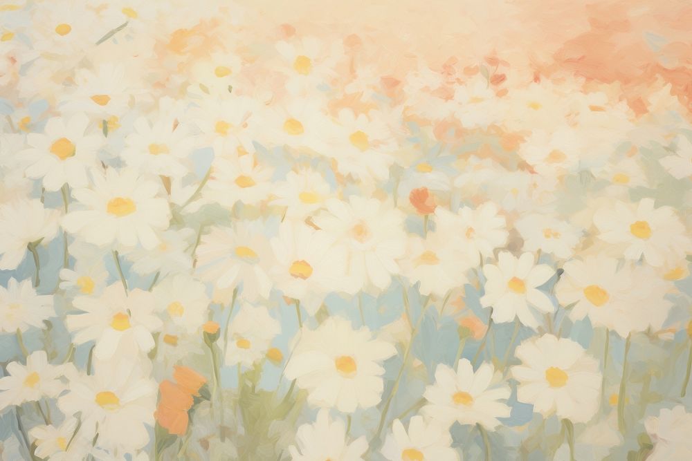 Painting flower daisy backgrounds. AI generated Image by rawpixel.
