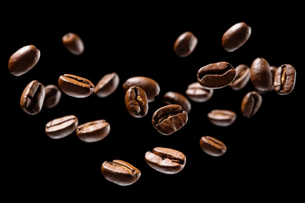 8 coffee seeds pill coffee beans refreshment. AI generated Image by rawpixel.