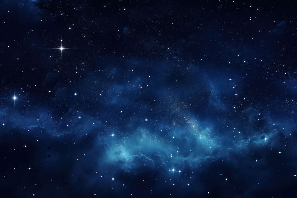 Dark blue space with star backgrounds astronomy universe. AI generated Image by rawpixel.