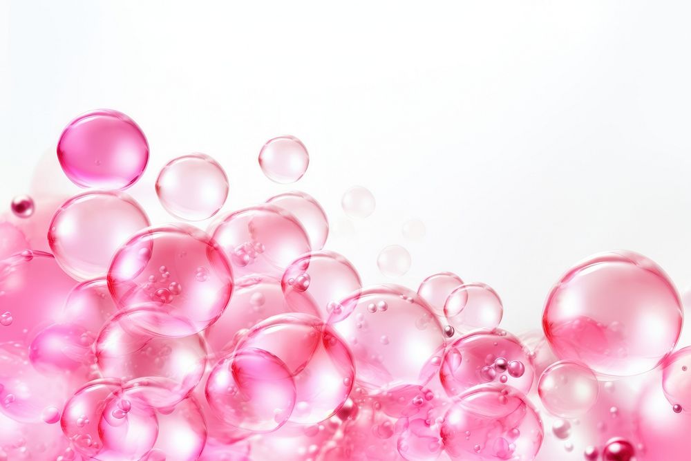 Pink soap pastel bubbles backgrounds sphere red. AI generated Image by rawpixel.