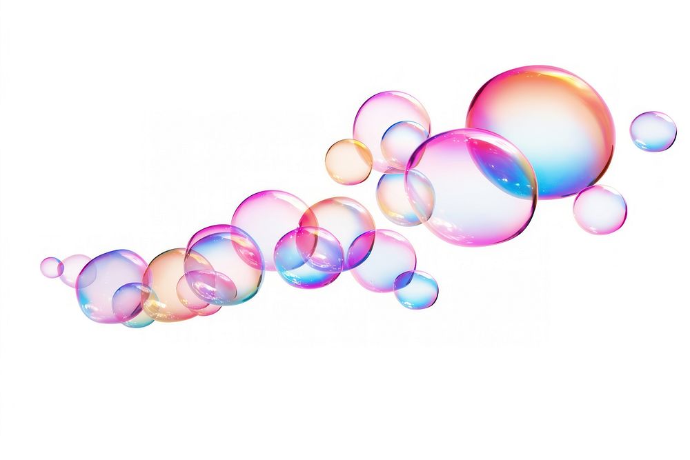 Soap bubbles white background biotechnology lightweight. AI generated Image by rawpixel.