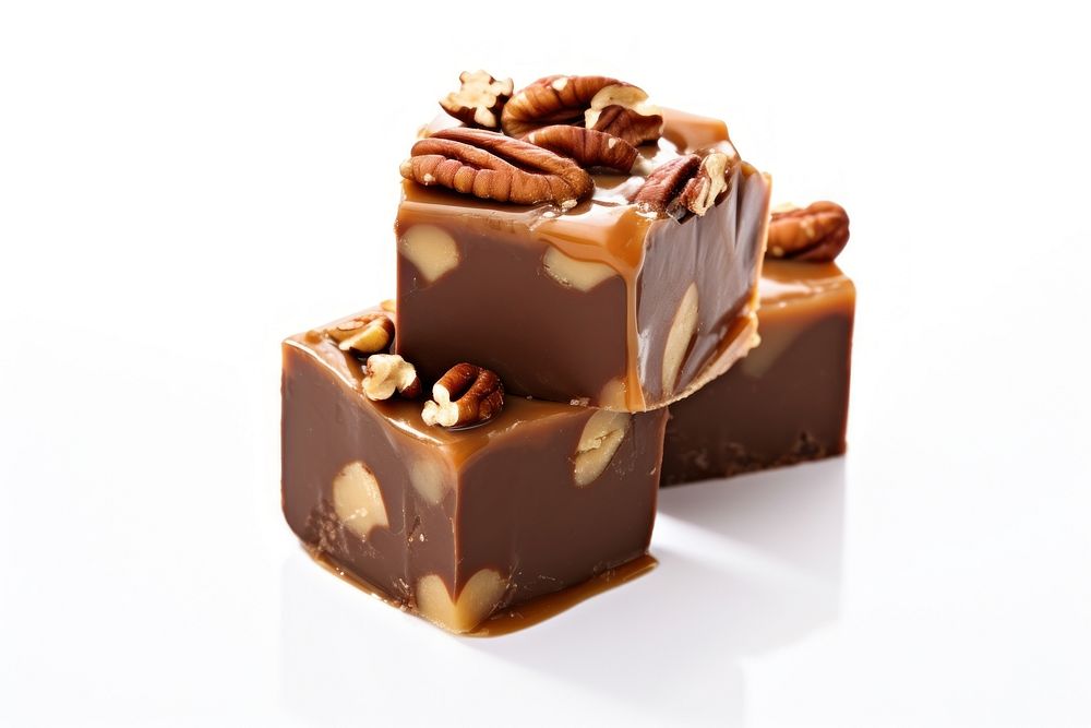Chocolate almond fudge dessert food cake. AI generated Image by rawpixel.