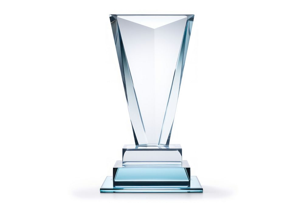 Trophy glass achievement simplicity. AI generated Image by rawpixel.