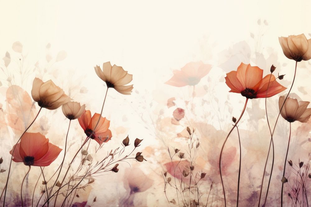 Pressed flower backgrounds outdoors blossom. AI generated Image by rawpixel.