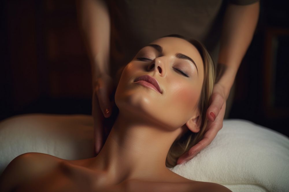 Massaged adult woman spa. AI generated Image by rawpixel.